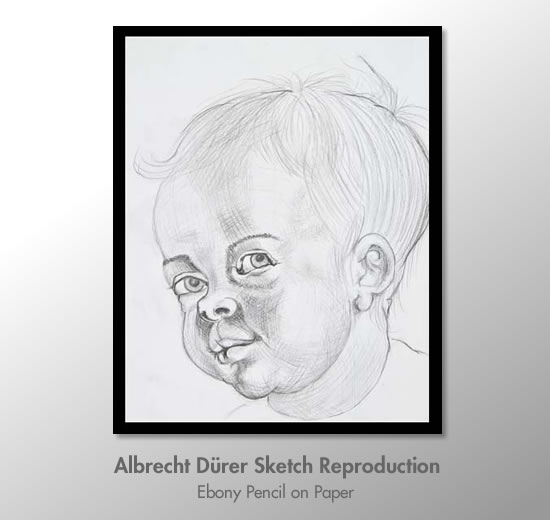 baby sketch reproduction