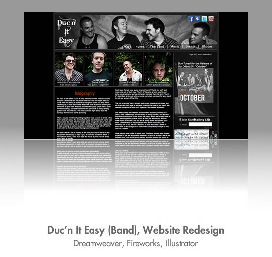duc'n it easy bio page