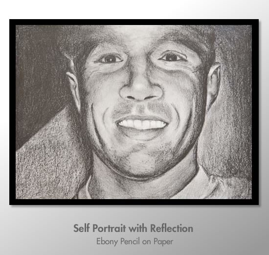 self portrait with reflection