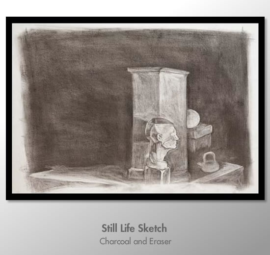still life with charcoal